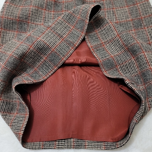 Pendelton Houndstooth skirt 100% pure wool - Picture 10 of 11